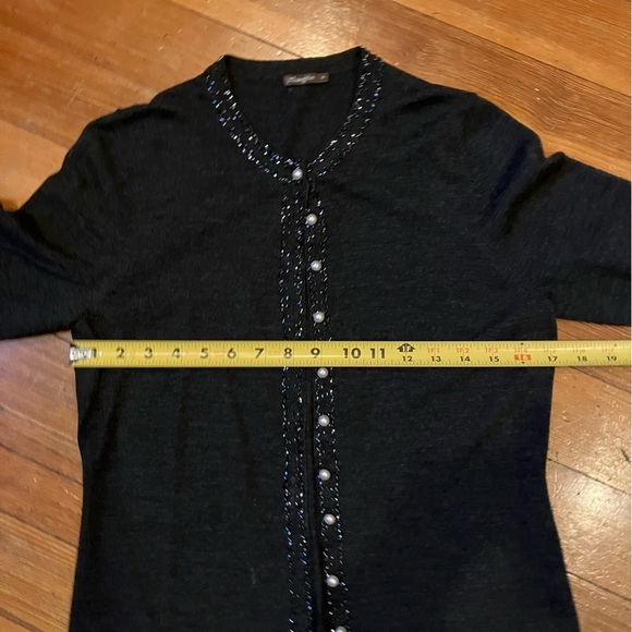 J. McLaughlin 100% Merino Wool Cardigan with Buttons, Size Medium - Picture 6 of 9